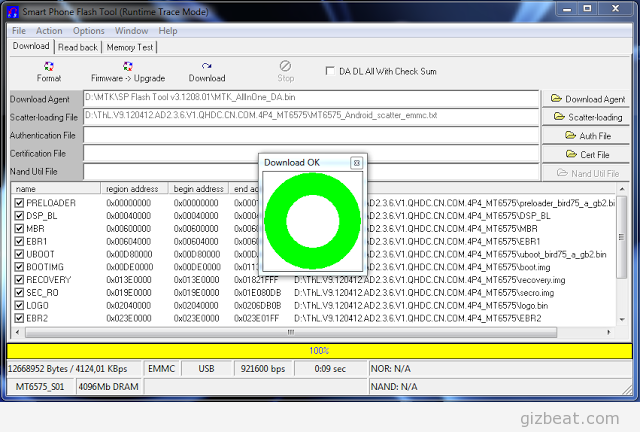 Sp Flash Tool Mt6572_android_scatter