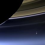 Another shot of earth, with Saturn's awesome rings in the foreground