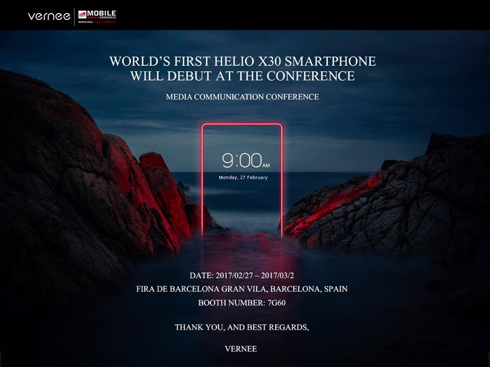 Vernee Apollo 2 will have AMOLED and Helio X30 MT6799